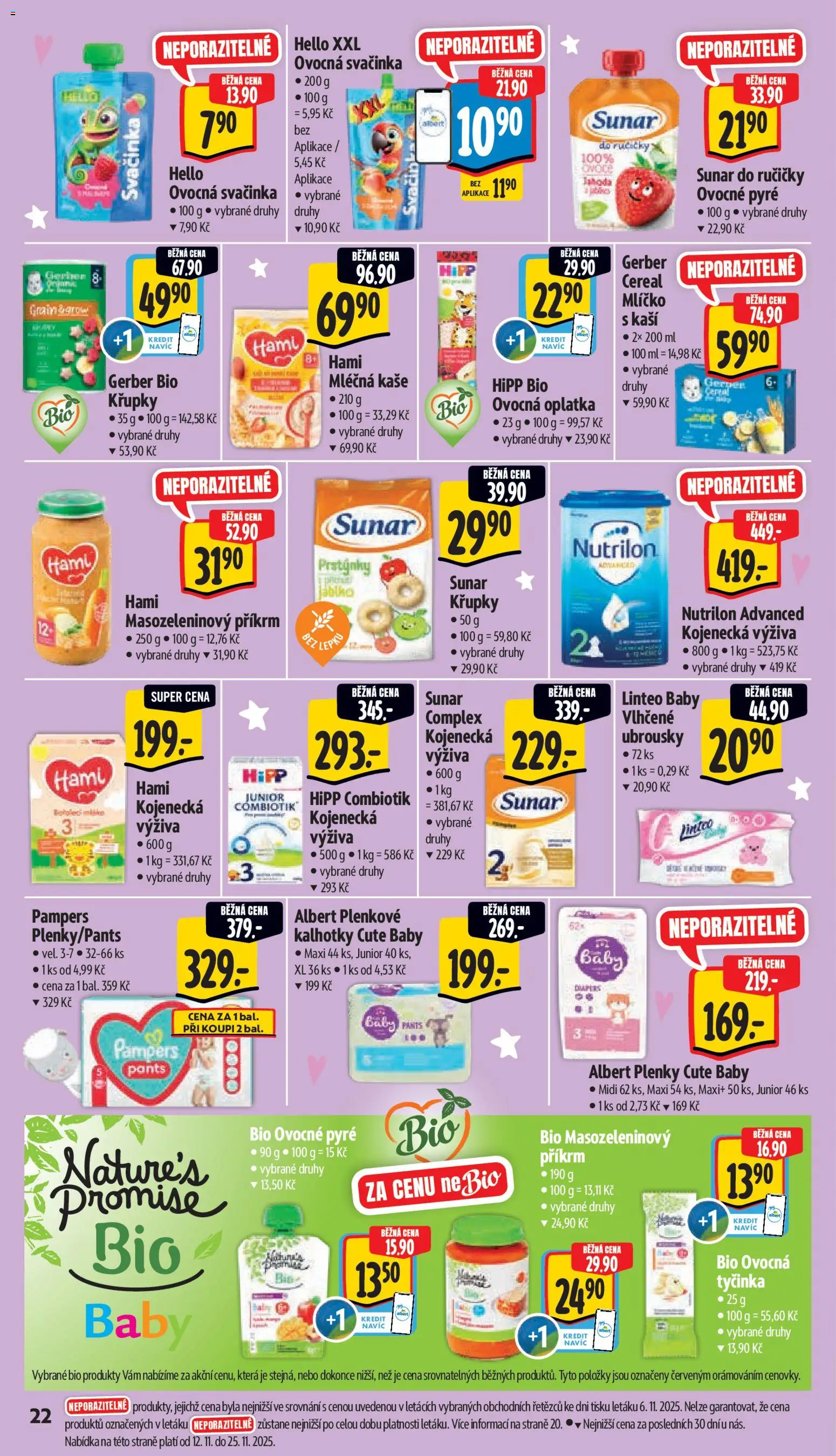 Albert Black Friday od 12.11.2025 | Strana: 31 | Produkty: Mléčná kaše, Kalhotky, Plenkové kalhotky, Hipp