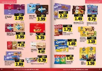 Fresh leták platný od 06.11.2025 | Strana: 14 | Produkty: Ríbezle, Smotana, Lindor, Milka