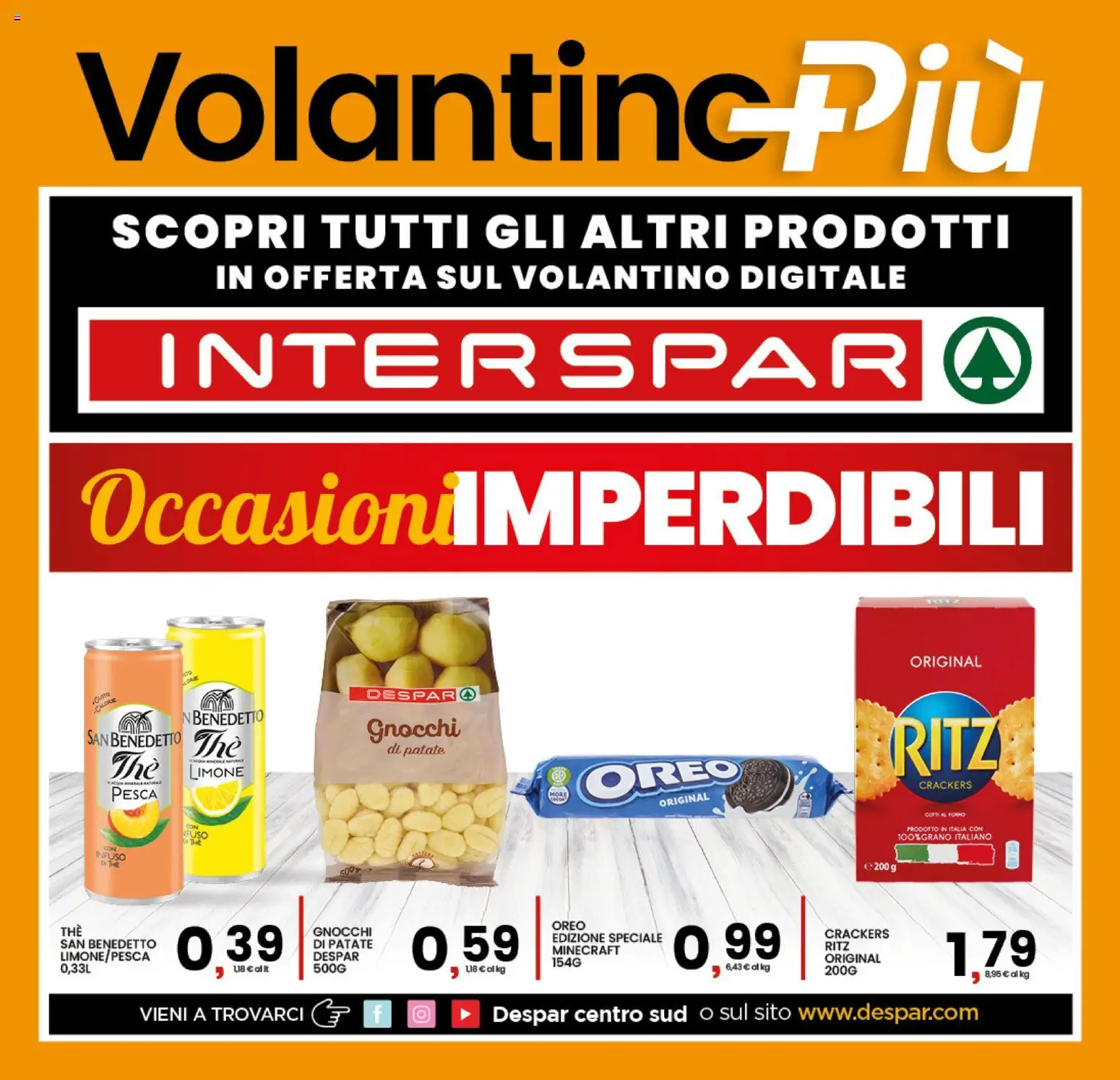 Volantino Interspar del 28.04.2026 | Pagina: 21 | Prodotti: Limone, Crackers, The, Forno