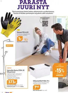 K-Rauta-mainoslehti voimassa 04.03.2026 alkaen | Sivu: 2 | Tuotteet: Käsineet