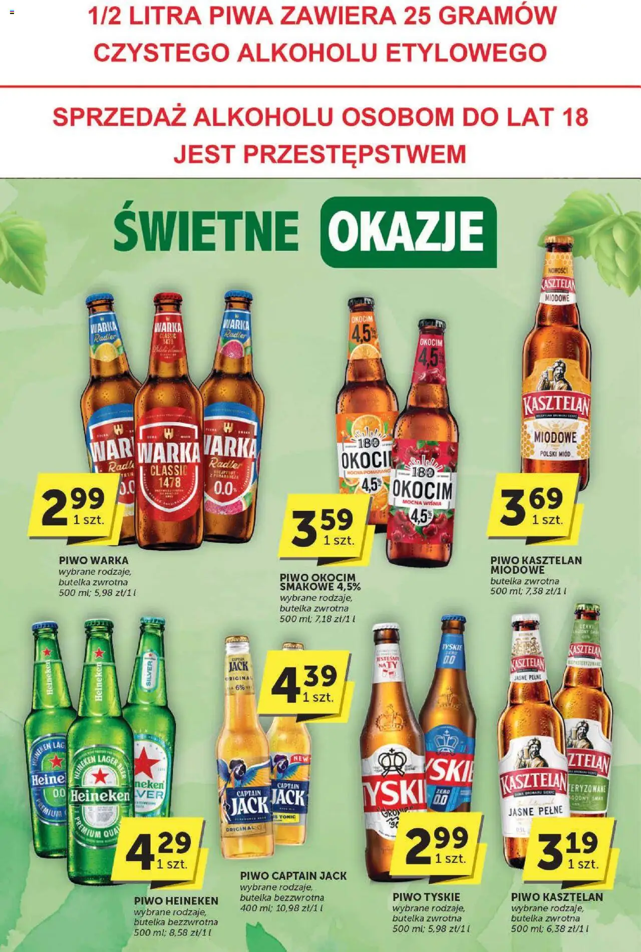 Groszek Gazetka - Katalog od 21.08.2025 | Strona: 26 | Produkty: Miód, Warka, Piwo Warka, Piwo