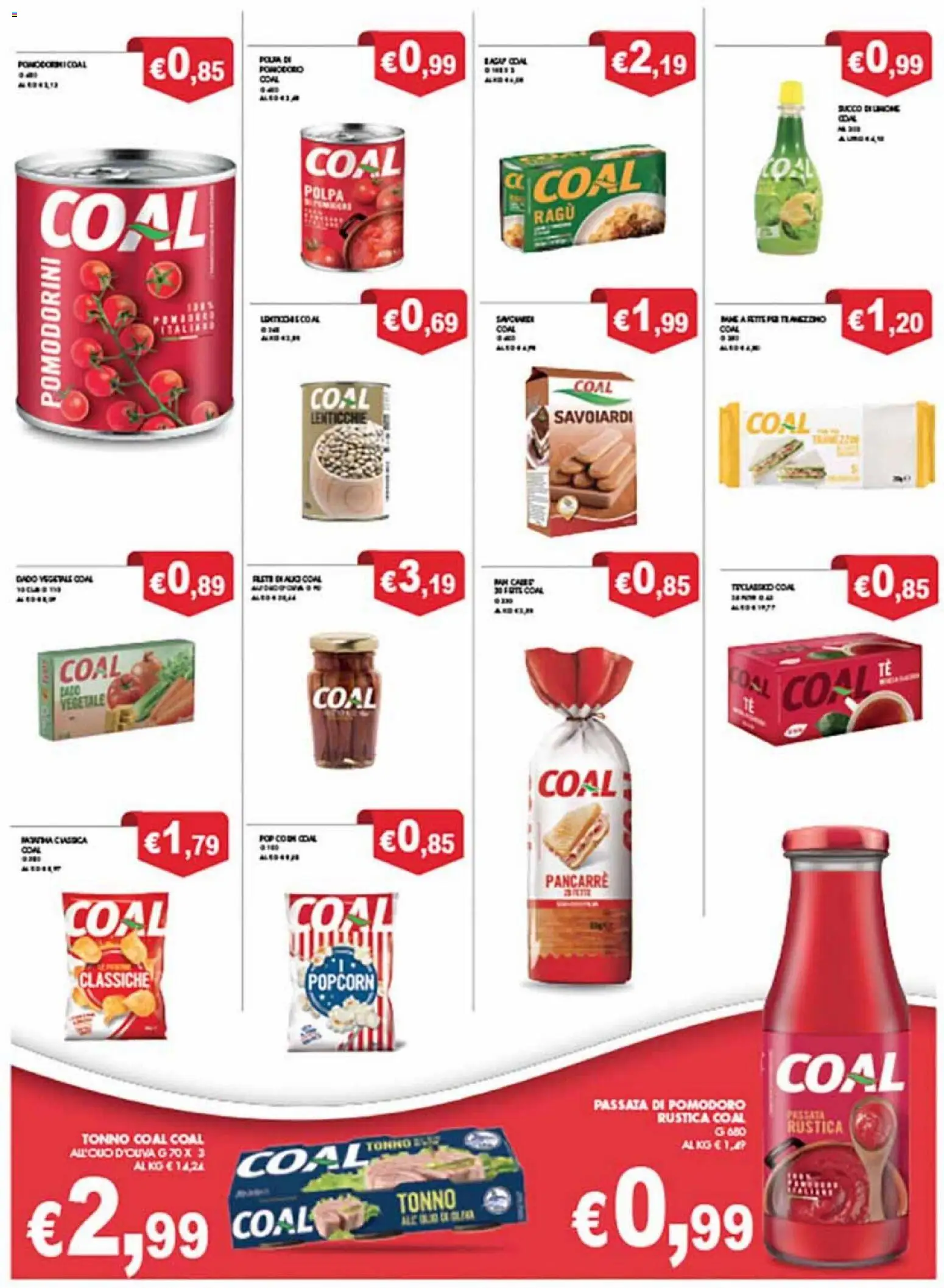 Volantino Coal del 28.11.2025 | Pagina: 18 | Prodotti: Lenticchie, Pomodoro, Ragú, Savoiardi