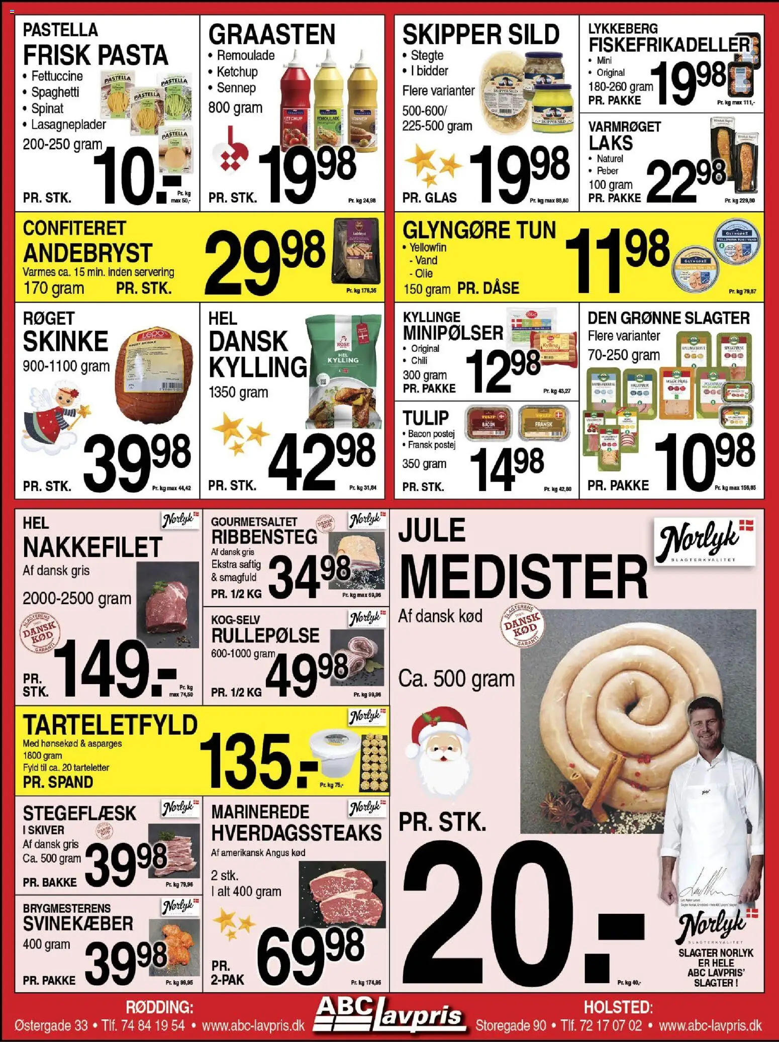 Abc Lavpris tilbudsavis – gyldig fra 03.12.2025 | Side: 4 | Produkter: Skinke, Tun, Sild, Asparges