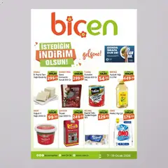 07.01.2026 tarihinden itibaren geçerli olan Biçen Market kataloğu önizlemesi