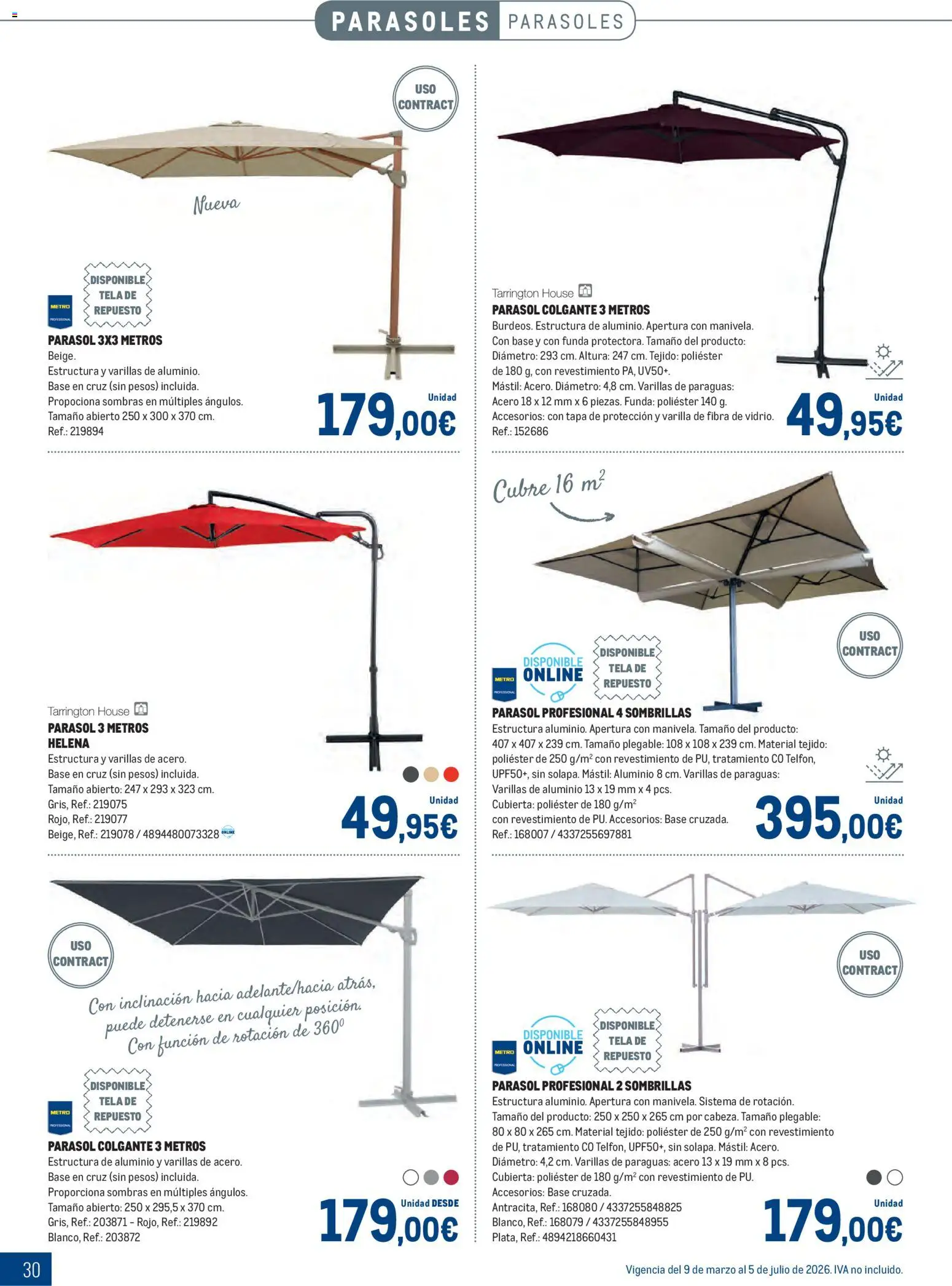 Makro - Especial Terrazas │ válido desde el 09.03.2026 | Página: 30 | Productos: Funda