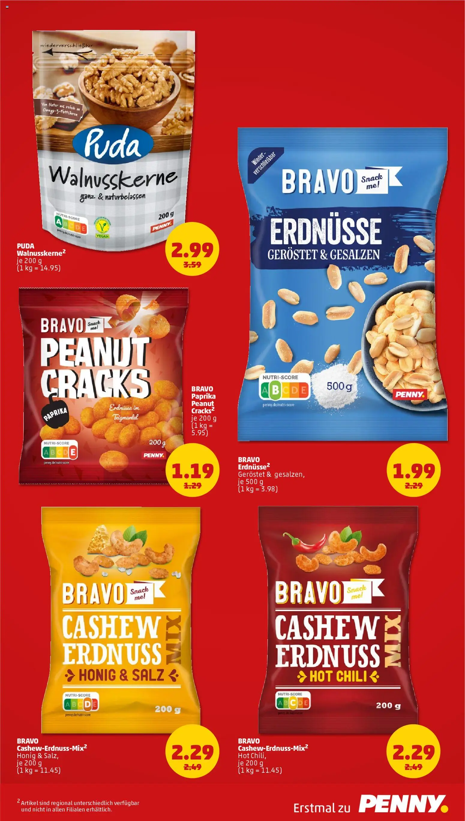 Penny Prospekt 	 – gültig ab 26.01.2026 | Seite: 3 | Produkte: Erdnüsse, Paprika, Salz, Chili
