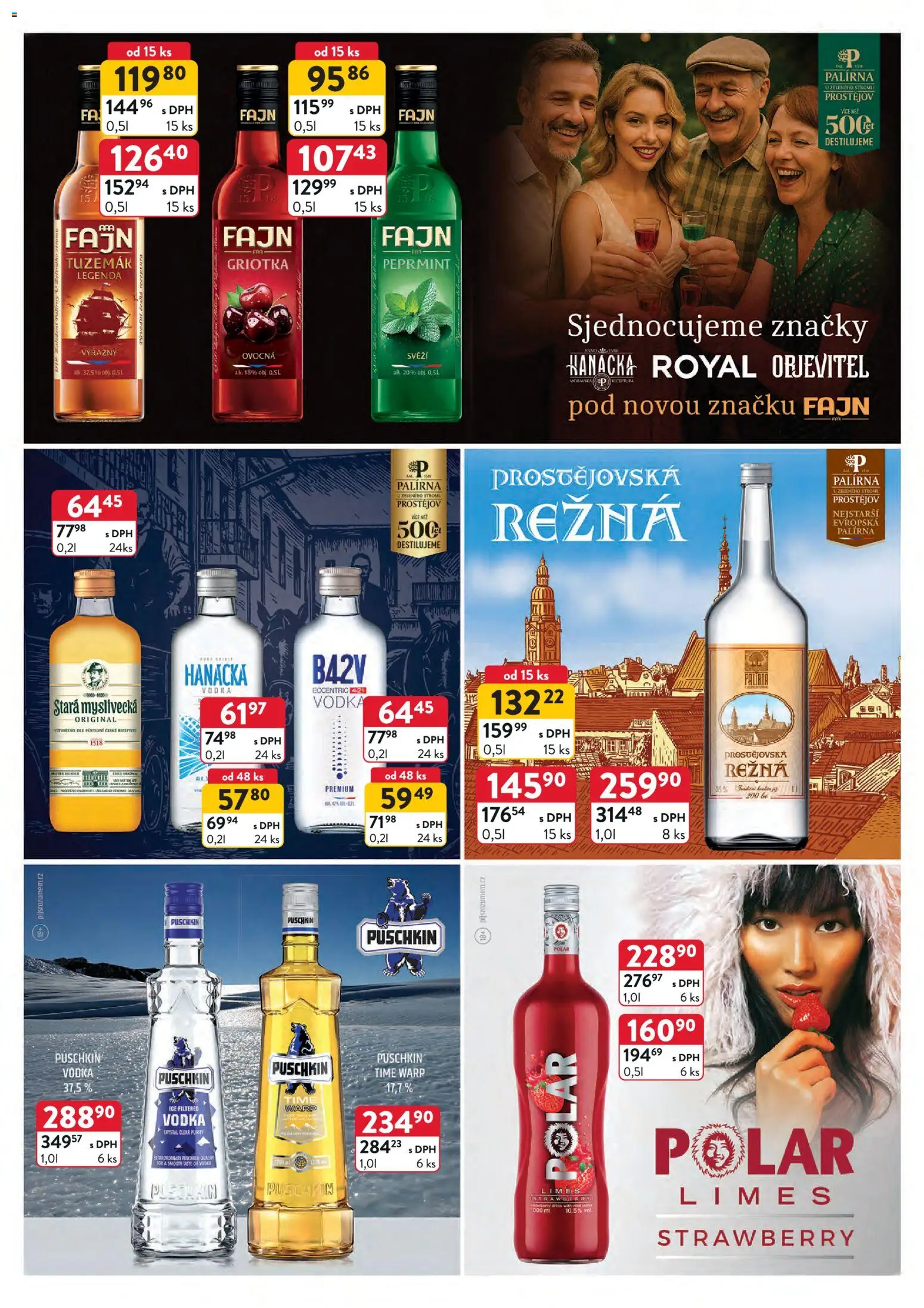 Astur & Qanto leták - Velkoobchod 03/2026 od 01.03.2026 | Strana: 32 | Produkty: Vodka, Stará myslivecká, Griotka