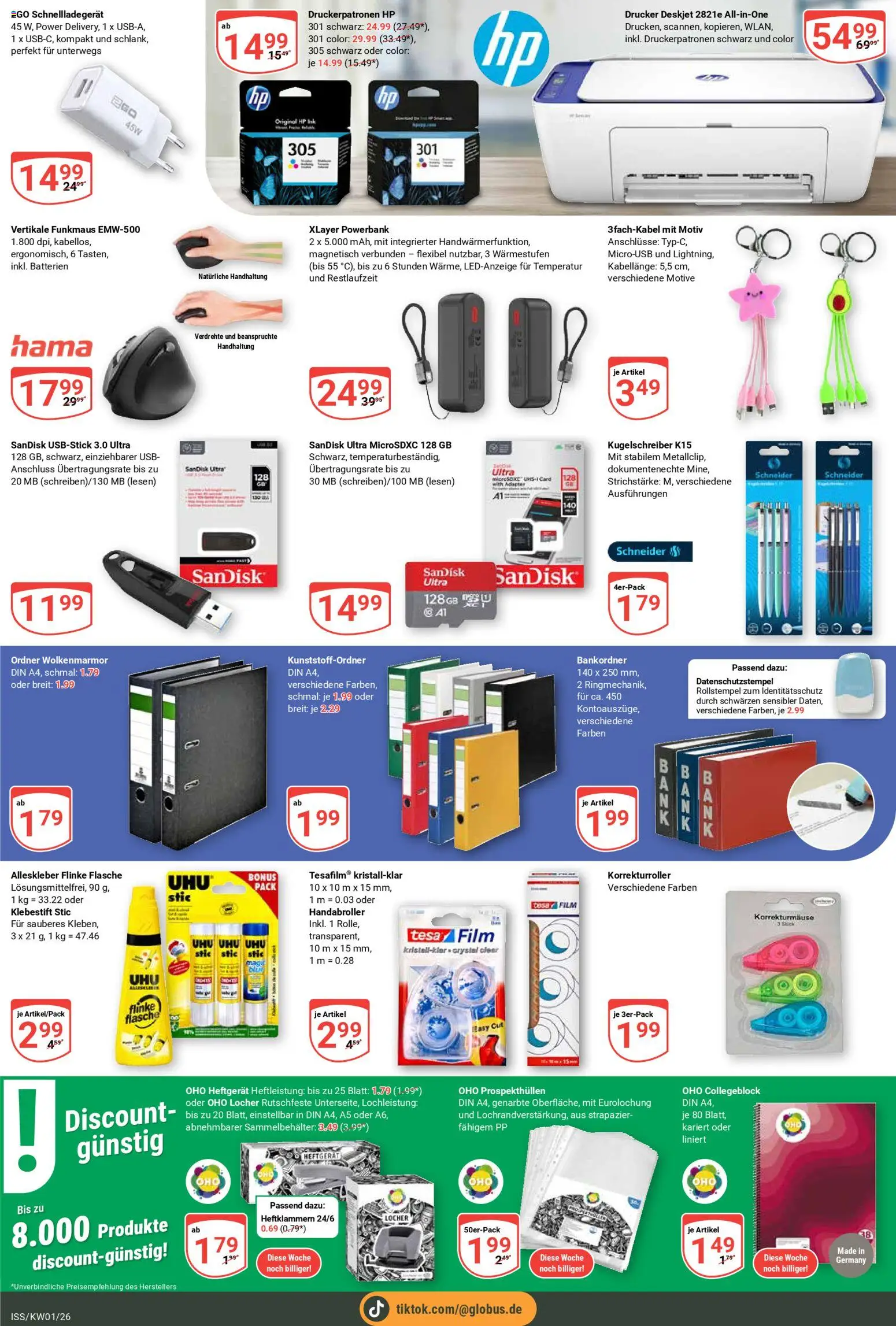 Globus Prospekt 	 – gültig ab 29.12.2025 | Seite: 24 | Produkte: HP, Adapter, USB, Batterien