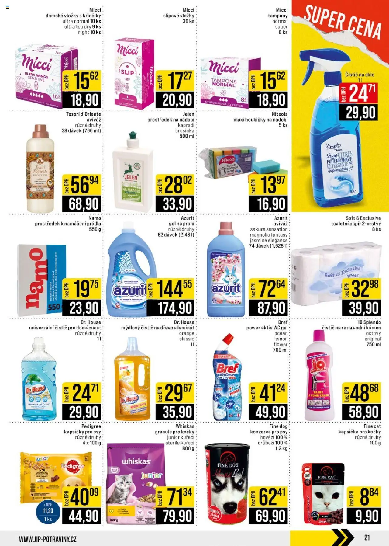 Jip leták - Cash & Carry od 30.07.2025 | Strana: 21 | Produkty: Aviváž, Pedigree, Univerzální čistič, Wc