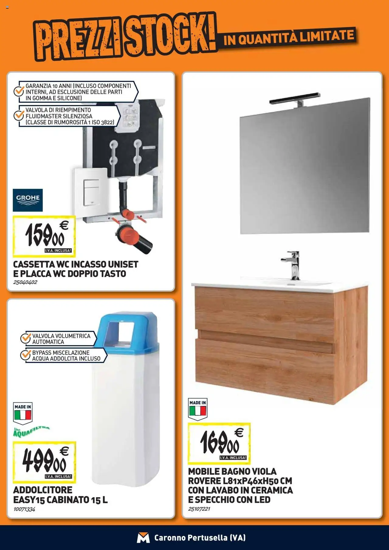 Volantino TECNOMAT del 24.09.2025 | Pagina: 6 | Prodotti: Mobile, Acqua, Silicone, WC