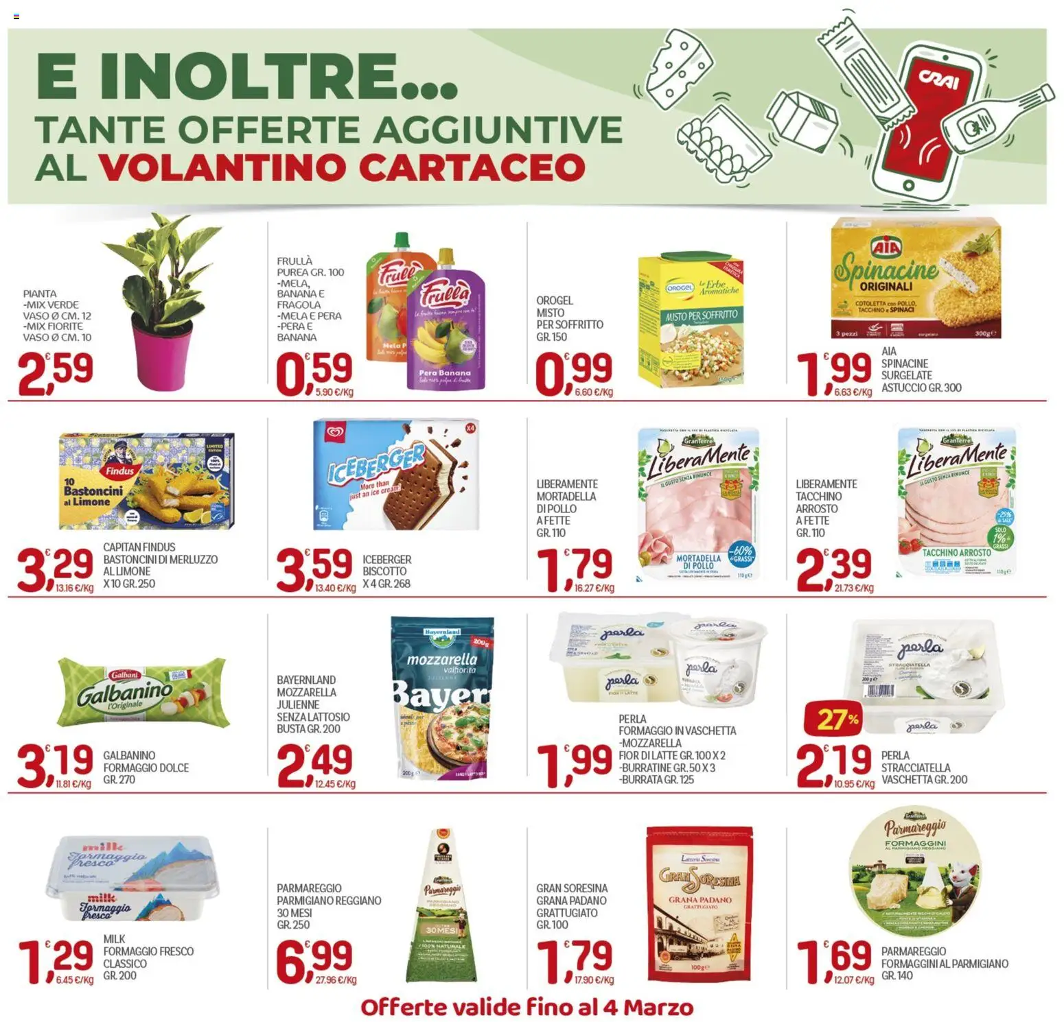 Volantino CRAI del 19.02.2026 | Pagina: 11 | Prodotti: Limone, Astuccio, Parmigiano, Stracciatella