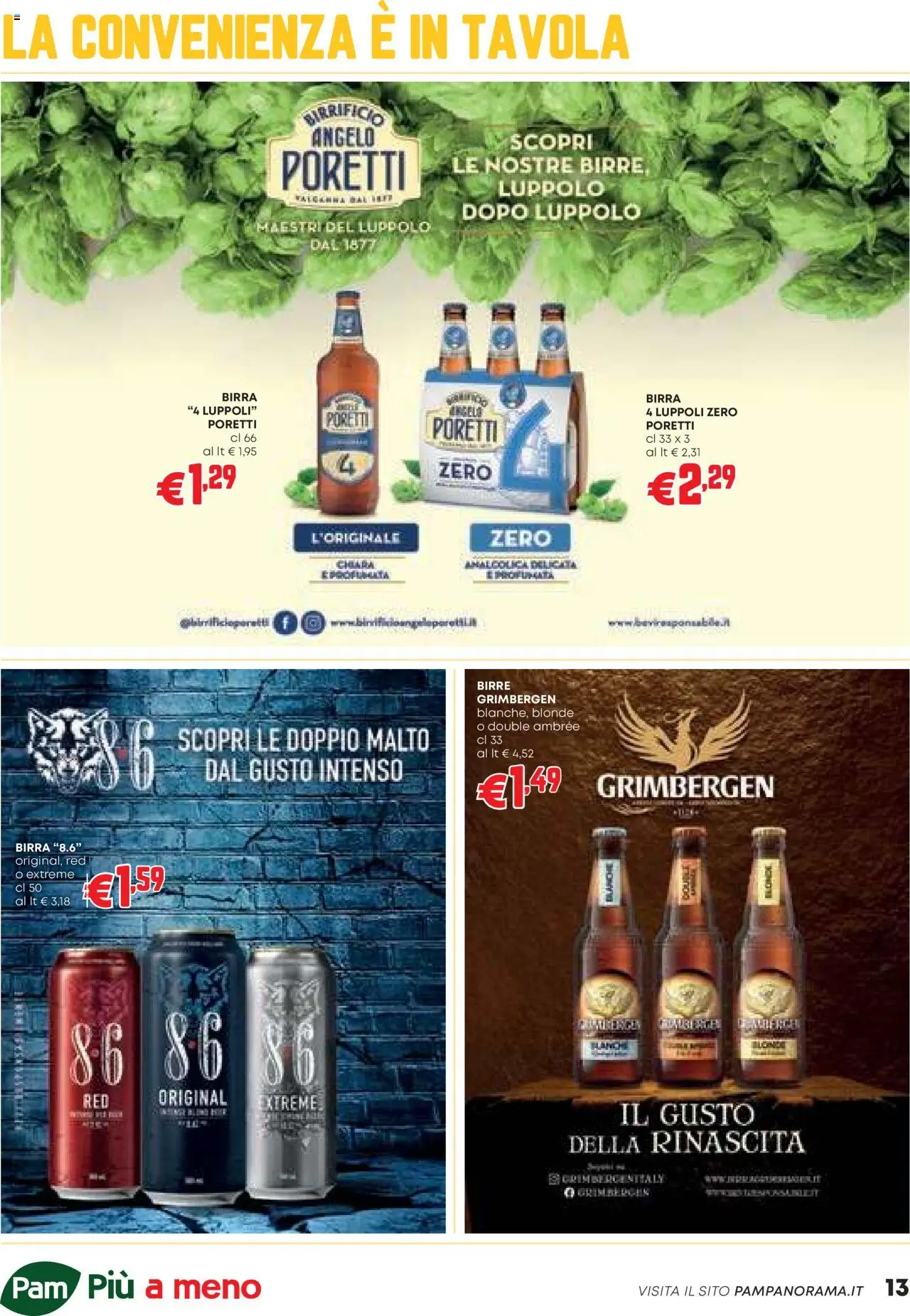 Volantino PAM del 09.10.2025 | Pagina: 13 | Prodotti: Birra