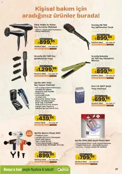 09.10.2025 tarihinden itibaren geçerli olan Migros kataloğu önizlemesi | Sayfa: 111 | Ürünler: Saç kurutma makinesi, Fırça, Kurutma makinesi, Tıraş makinesi