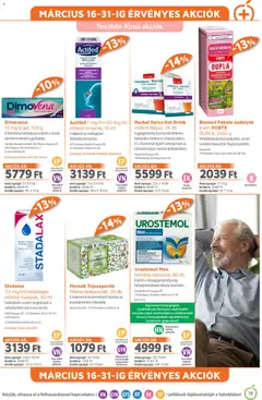 Alma Gyógyszertárak akciós újság - amely érvényes a következő dátumtól: 01.03.2026 | Oldal: 19 | Termékek: Alma, Gyógyszerek, Italpor
