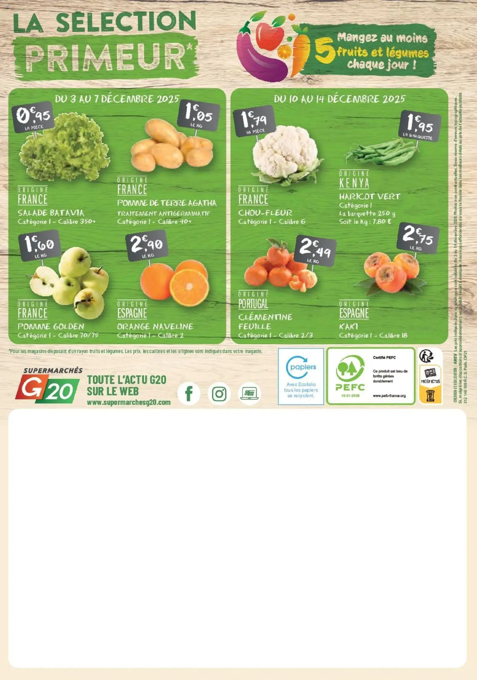 {H1} | Page: 24 | Produits: Salade, Clémentine, Orange, Pomme
