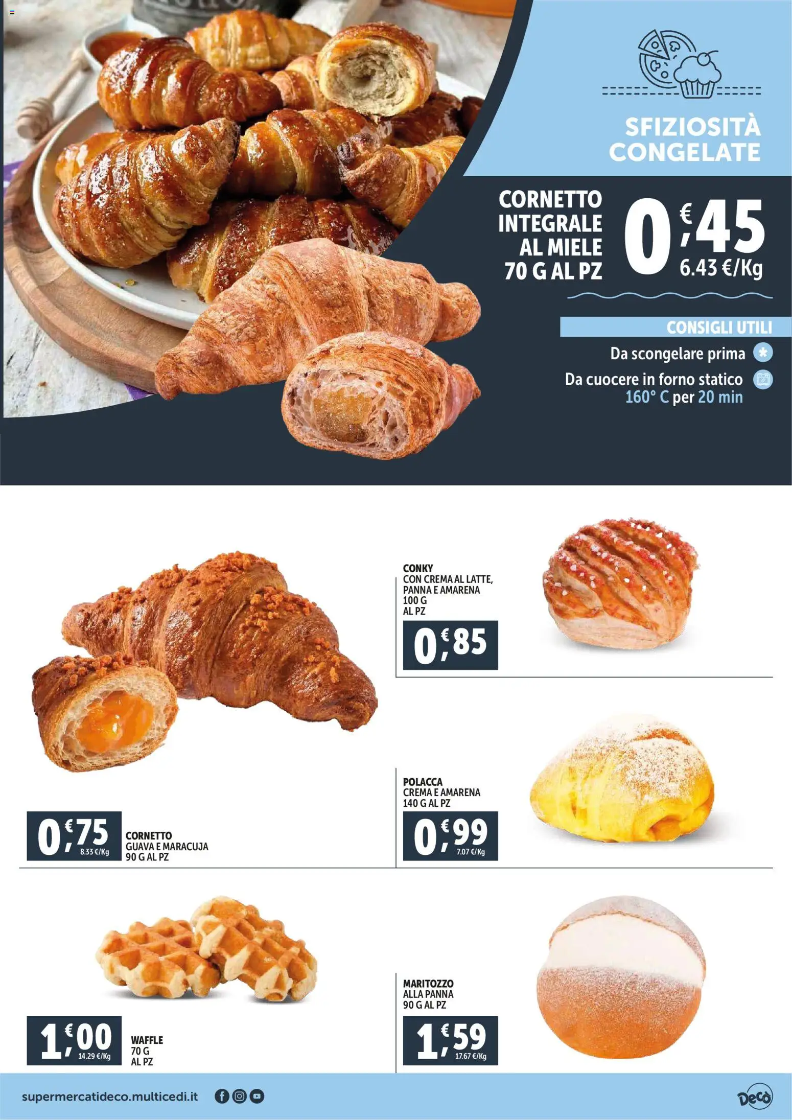 Volantino Decò del 11.02.2026 | Pagina: 5 | Prodotti: Crema, Cornetto, Panna, Miele