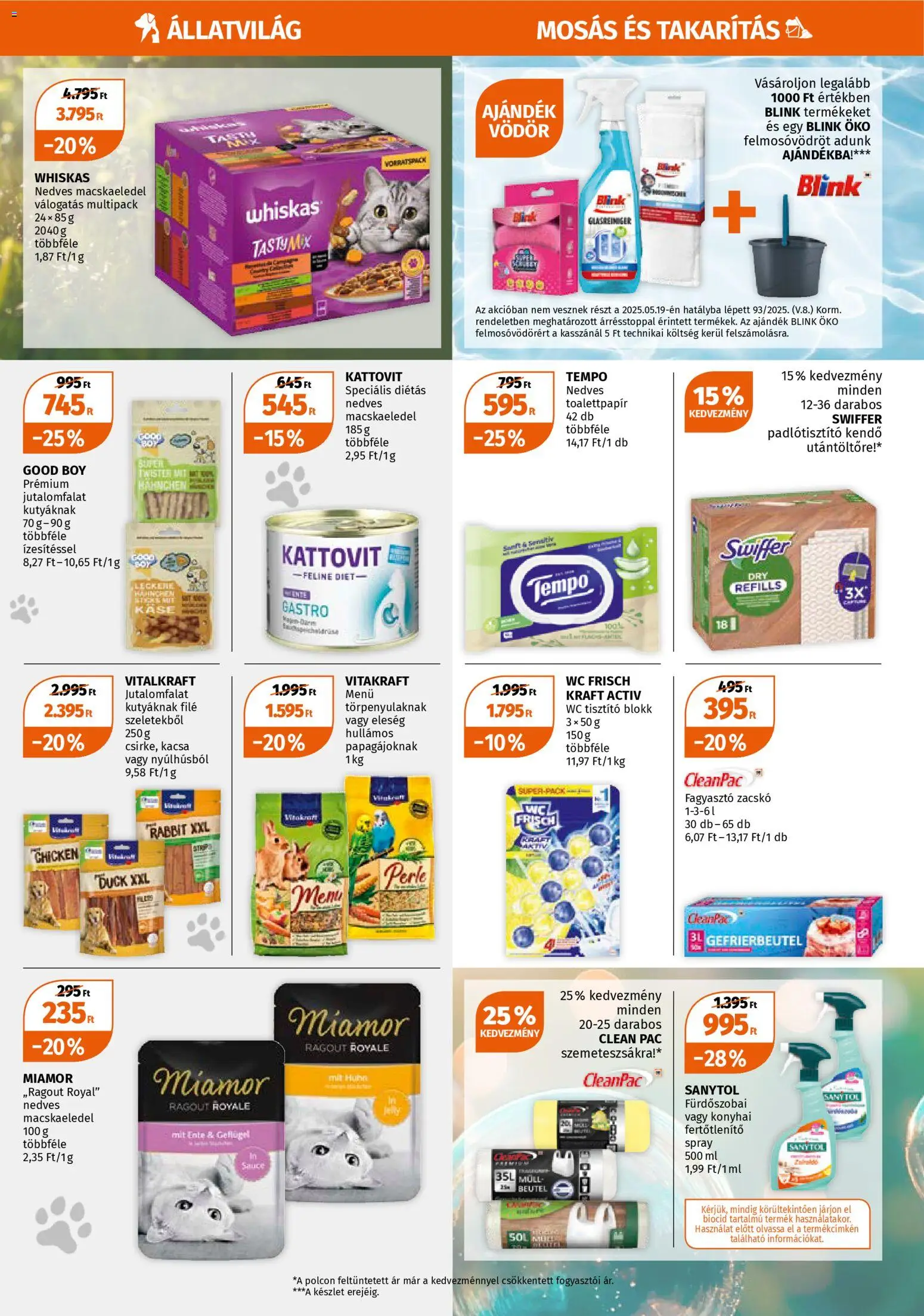 Müller akciós ujság - amely érvényes a következő dátumtól: 02.03.2026 | Oldal: 9 | Termékek: Kendő, Macskaeledel, Whiskas, WC