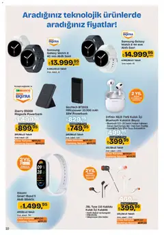 23.10.2025 tarihinden itibaren geçerli olan Migros kataloğu önizlemesi | Sayfa: 101 | Ürünler: Akıllı saat, Saat, Kulaklık, Kablo