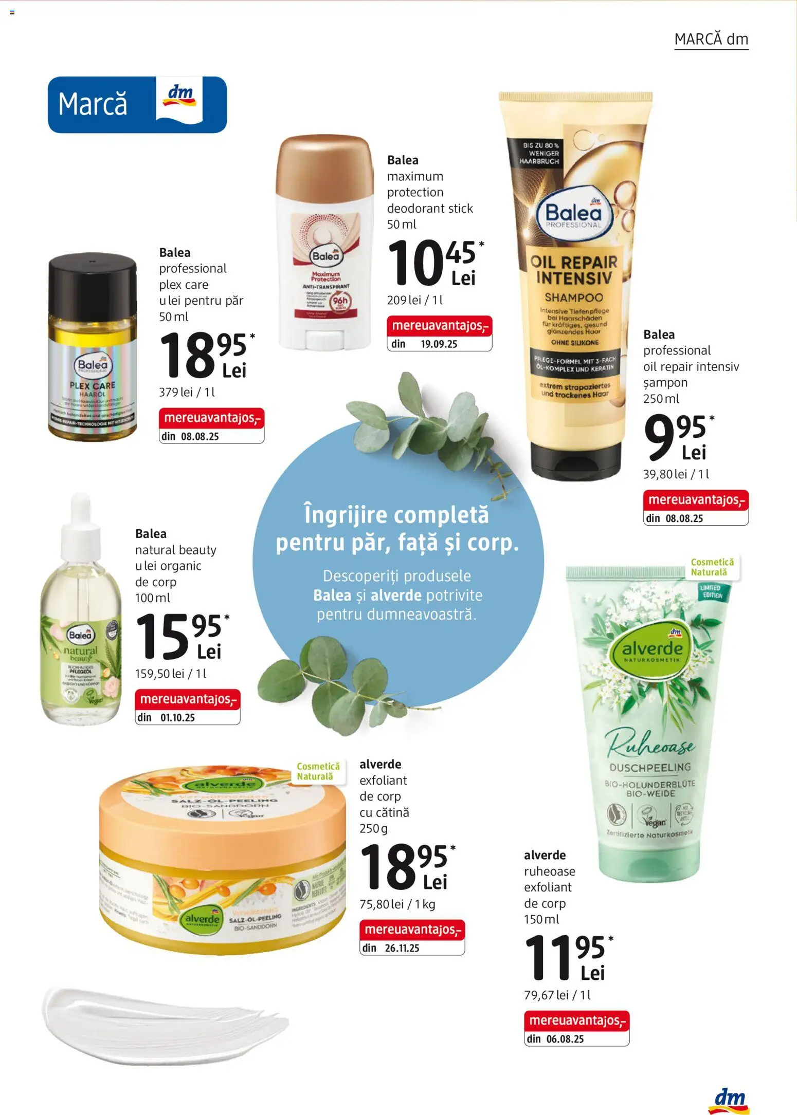 Noul catalog DM drogeriemarkt – valabil de la 08.01.2026 | Pagină: 3 | Produse: Şerit ödül, Exfoliant, Body, Deodorant