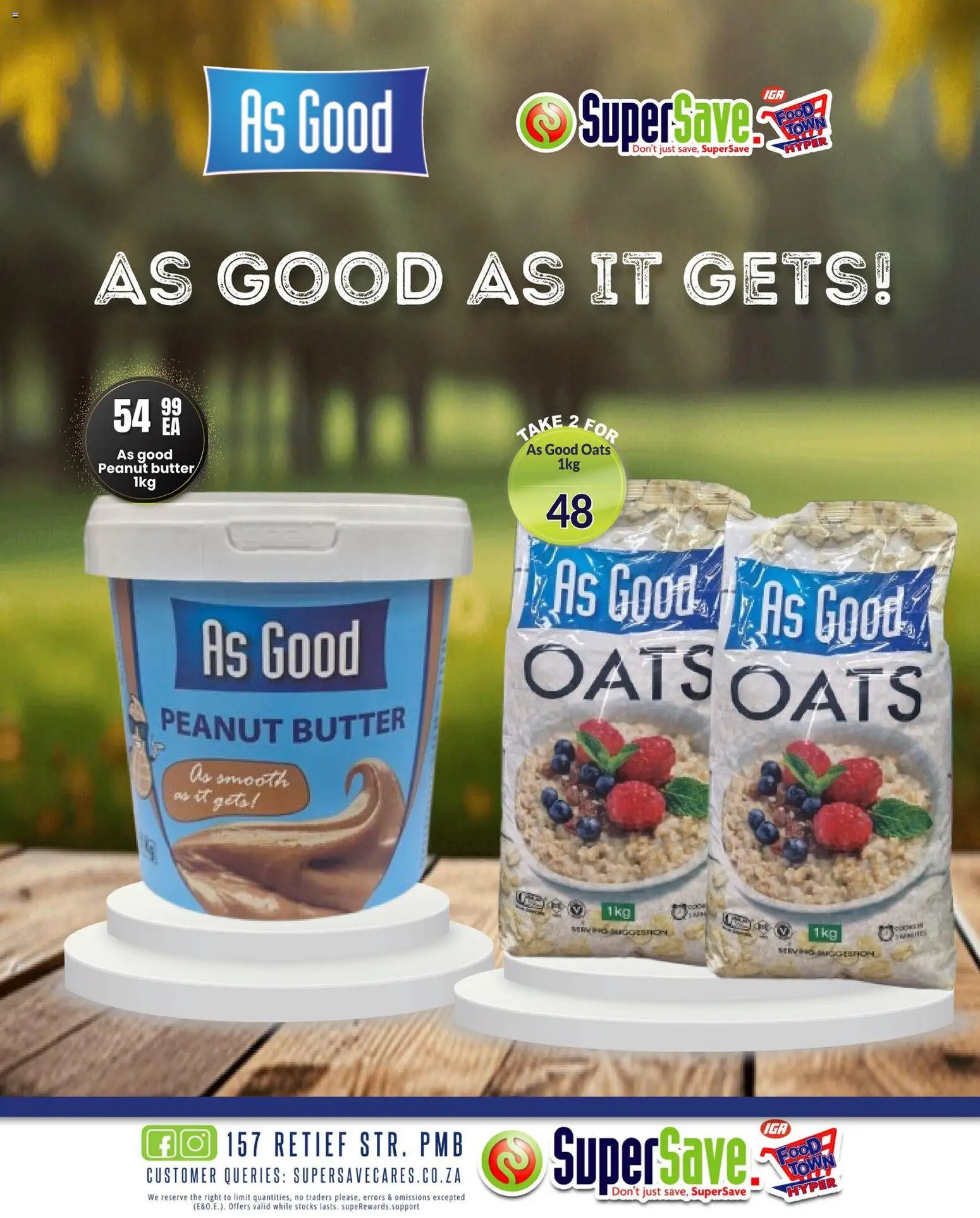 New Super Save catalogue – valid from 24.03.2026 | Page: 36 | Products: Butter, Oats, Peanut butter