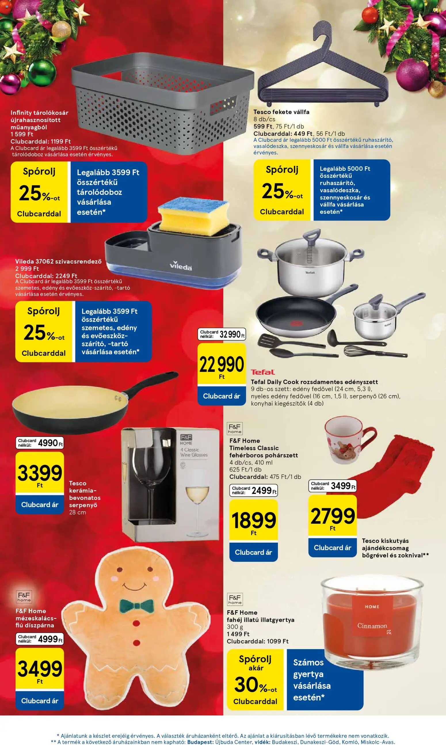 Tesco akciós ujság - amely érvényes a következő dátumtól: 04.12.2025 | Oldal: 19 | Termékek: Evőeszköz, Tefal, Edény, Tárolódoboz