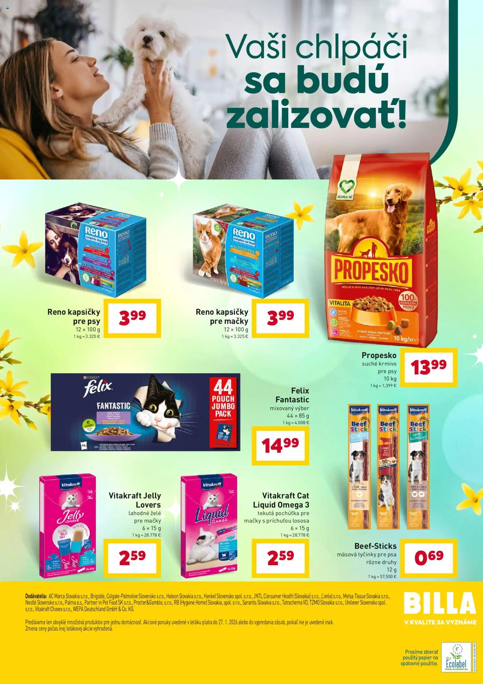 Nové Billa akcie – leták je platný od 25.02.2026 | Strana: 14 | Produkty: Felix