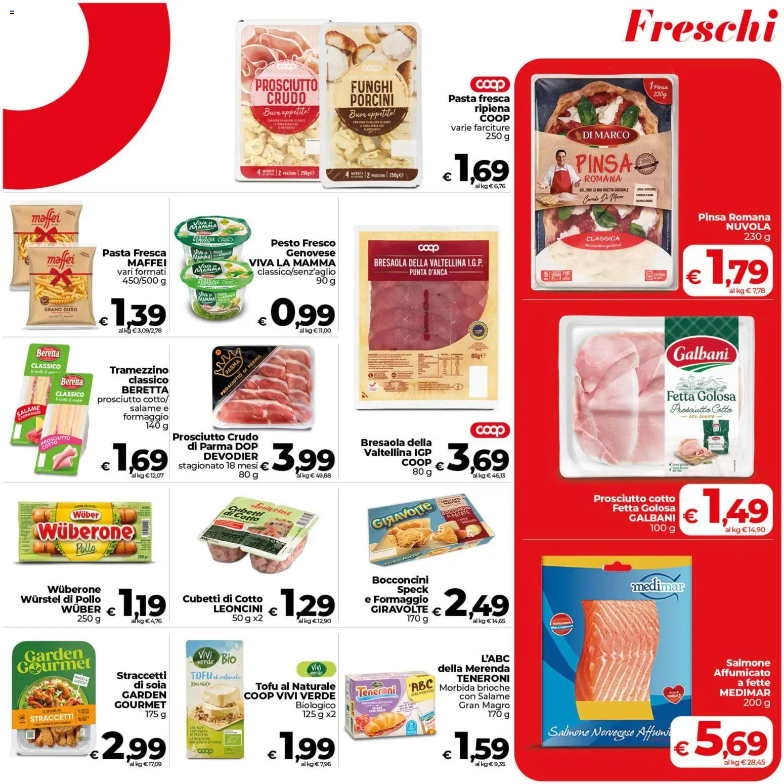Volantino COOP del 17.04.2026 | Pagina: 7 | Prodotti: Speck, Formaggio, Pasta, Wurstel