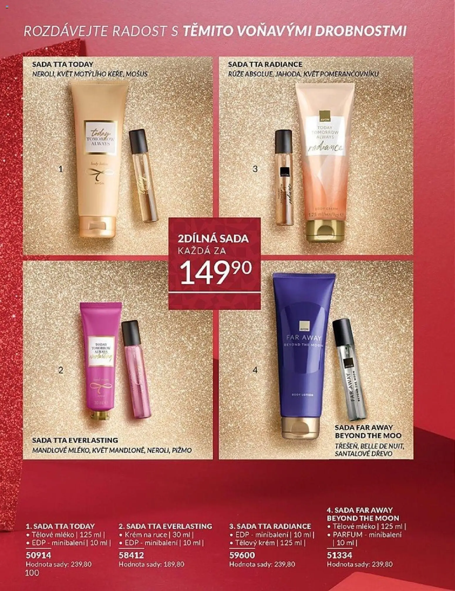 Avon katalog 12/2025 od 01.12.2025 | Strana: 100 | Produkty: Tělové mléko, Tělový krém, Krém na ruce, Mléko