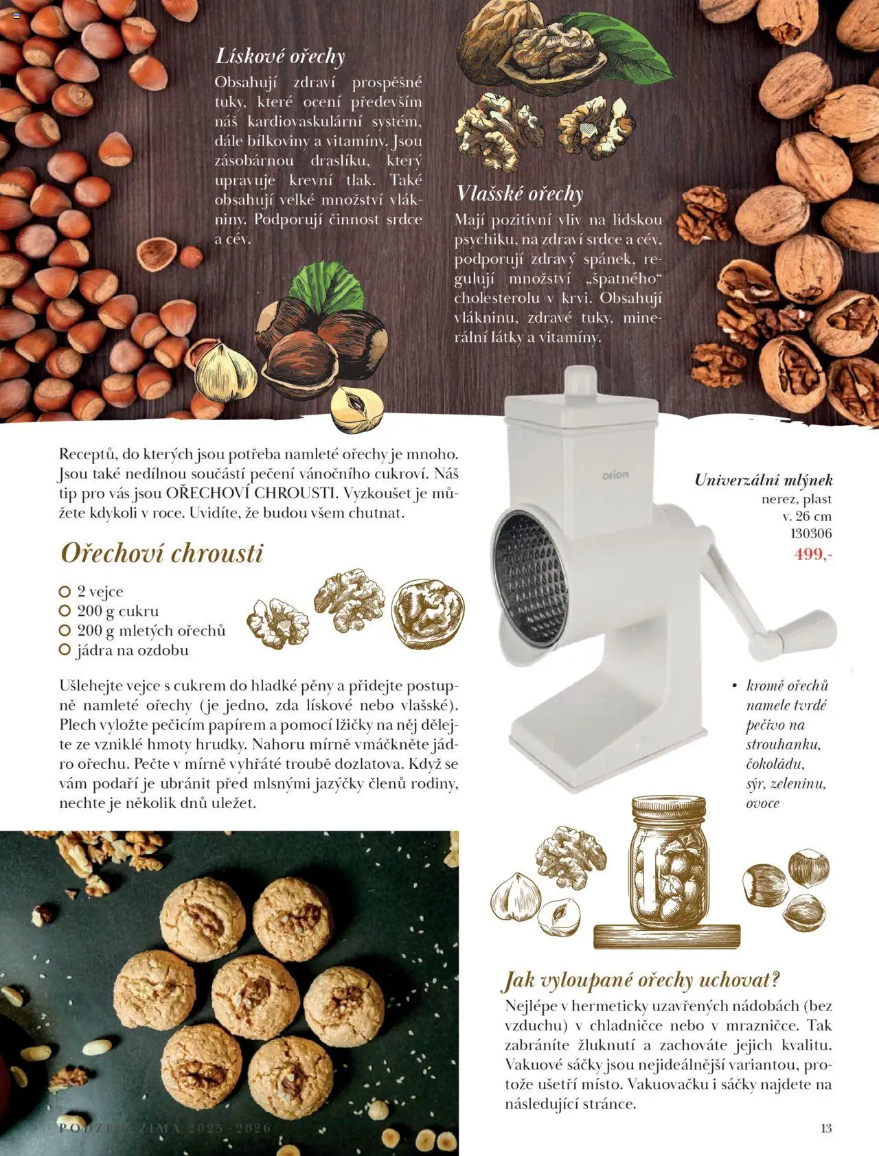 Orion katalog - Podzim/zima od 23.09.2025 | Strana: 13 | Produkty: Ořechy, Plech, Mlýnek, Vlašské ořechy