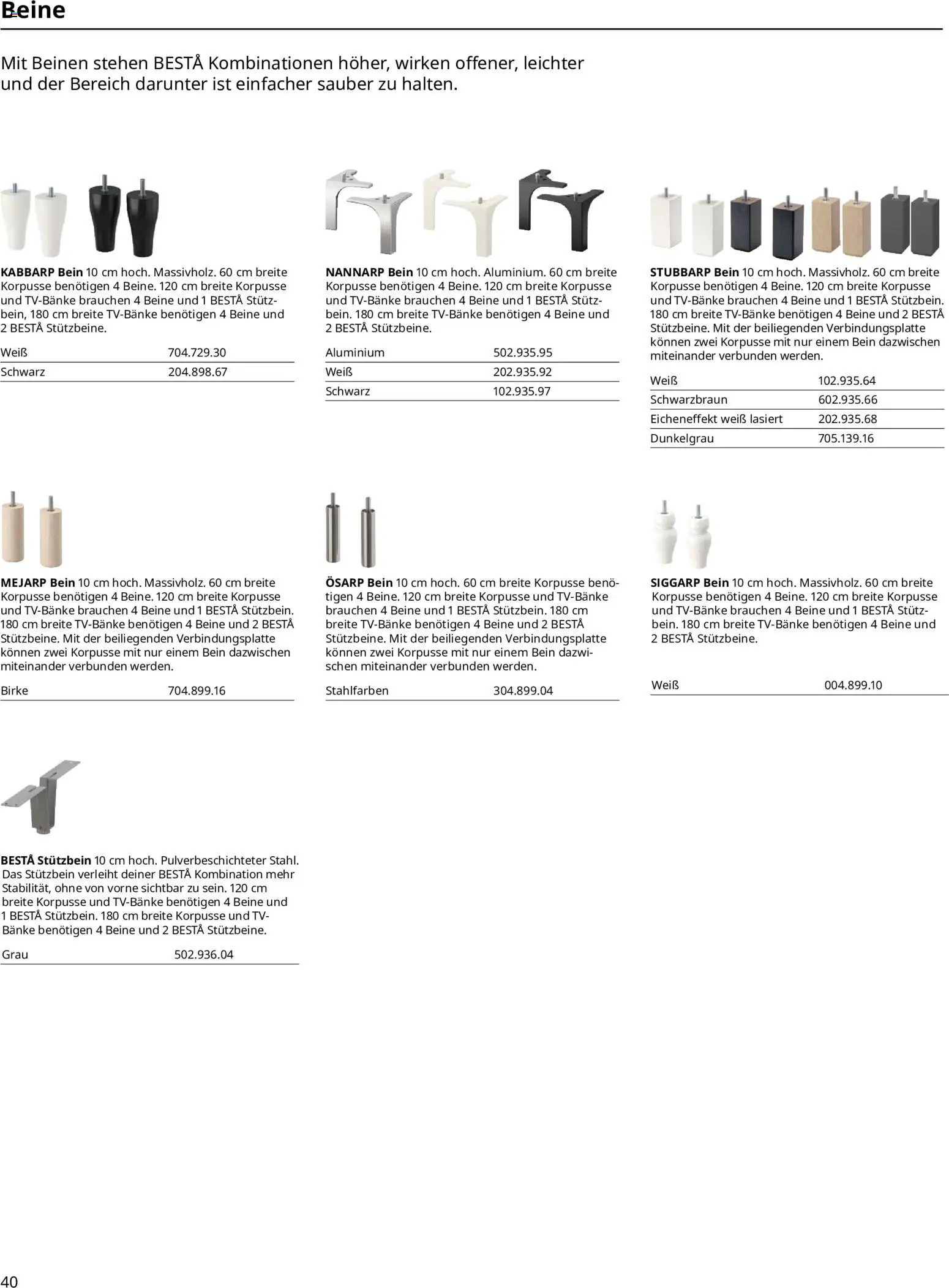 Ikea BESTÅ Kaufhilfe – gültig ab 02.01.2026 | Seite: 40 | Produkte: TV