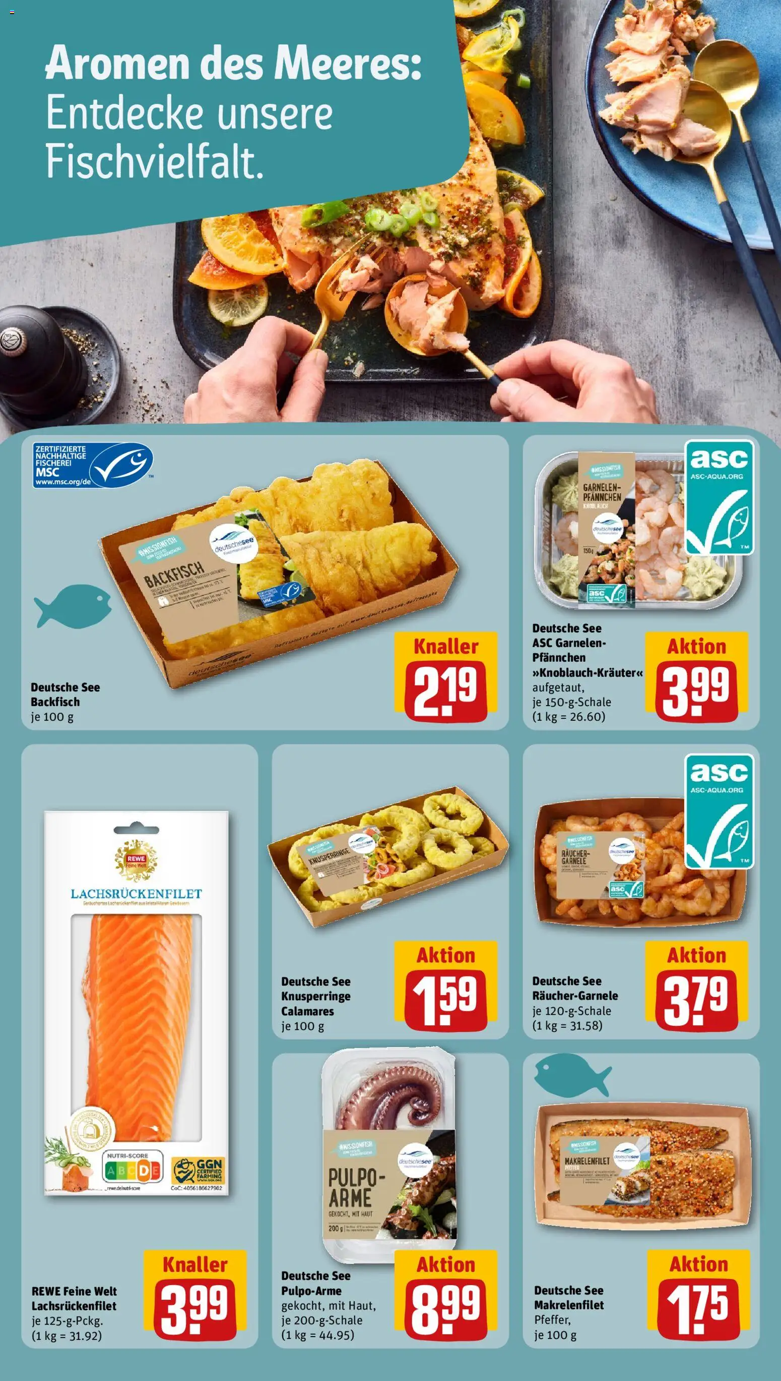 Rewe Prospekt 	 – gültig ab 03.11.2025 | Seite: 12 | Produkte: Garnelen, Knoblauch