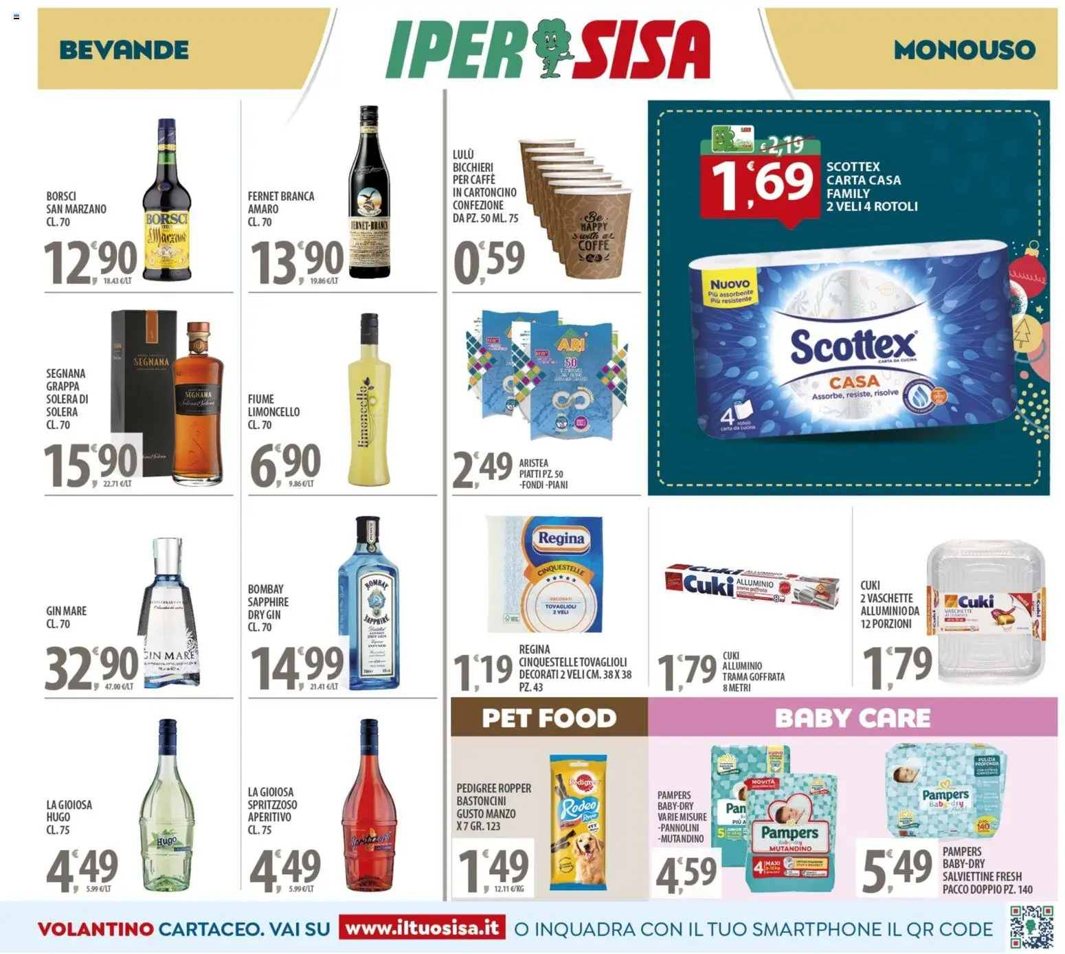 Volantino SISA del 05.12.2025 | Pagina: 15 | Prodotti: Gin, Vaschette, Amaro, Aperitivo