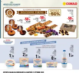 Anteprima del volantino FORMAGGIO SPALMABILE CONAD Alimentum, senza lattosio alta digeribilità latte italiano 175 g valido a partire dal 08.10.2025 | Pagina: 10