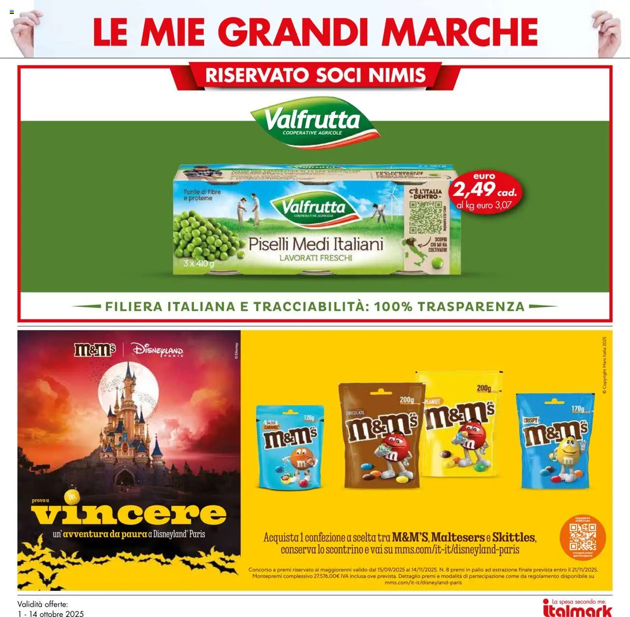 Volantino Italmark del 01.10.2025 | Pagina: 31 | Prodotti: Piselli