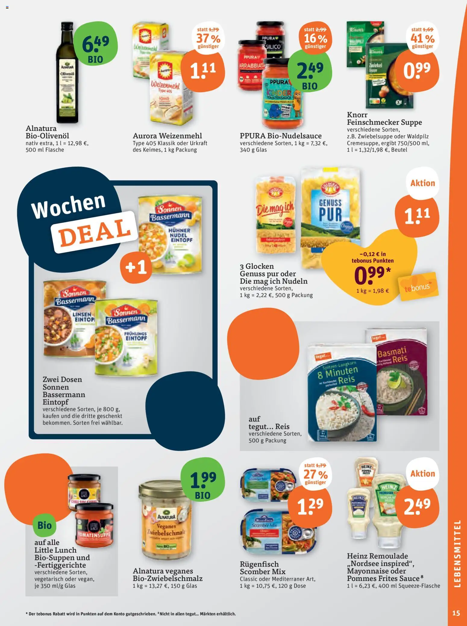 Tegut Prospekt 	 – gültig ab 03.11.2025 | Seite: 17 | Produkte: Pommes, Knorr, Fertiggerichte, Reis