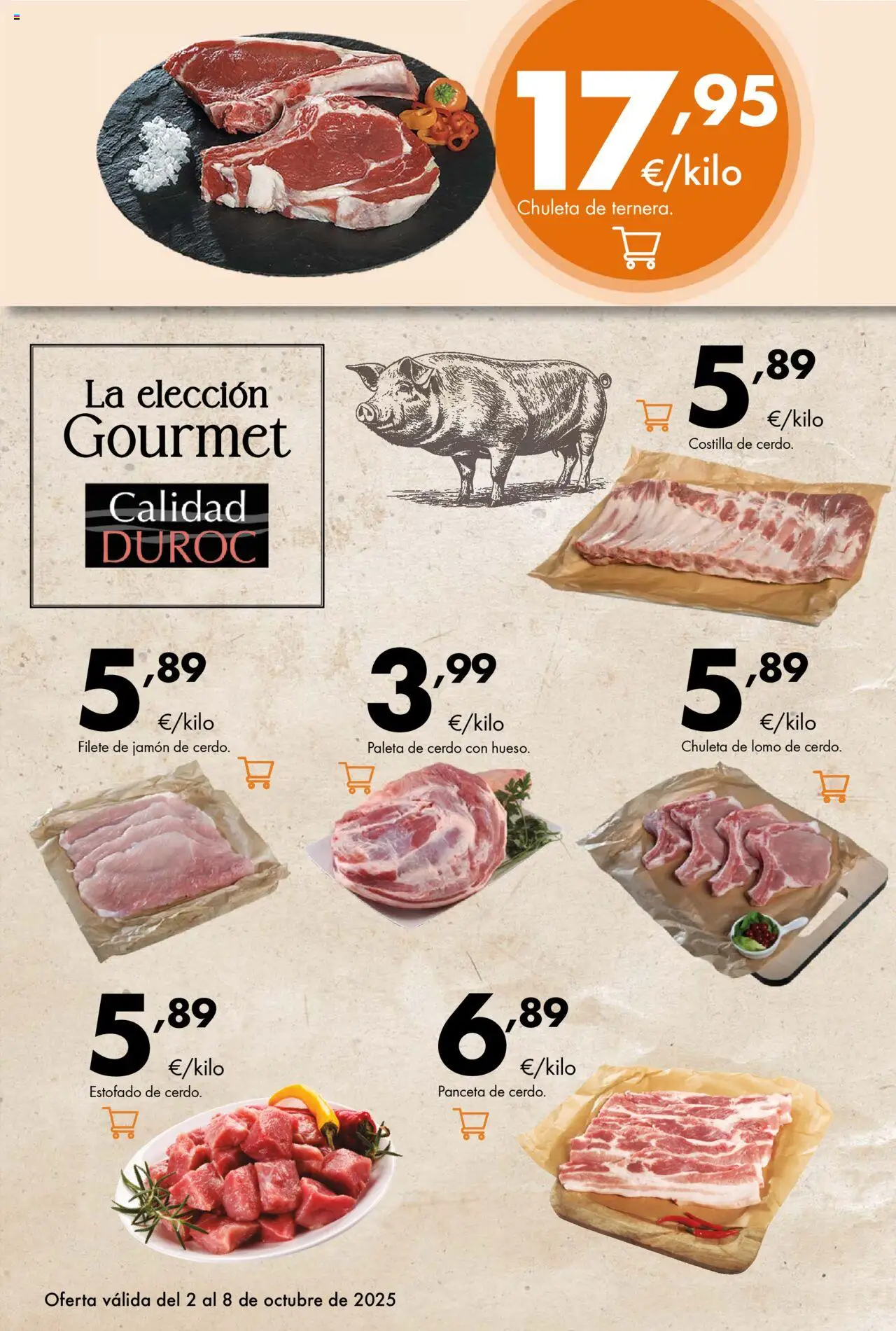 Lupa Supermercados folleto │ válido desde el 02.10.2025 | Página: 5 | Productos: Ηλεκτρικός φούρνος, Jamón, Cerdo, Filete