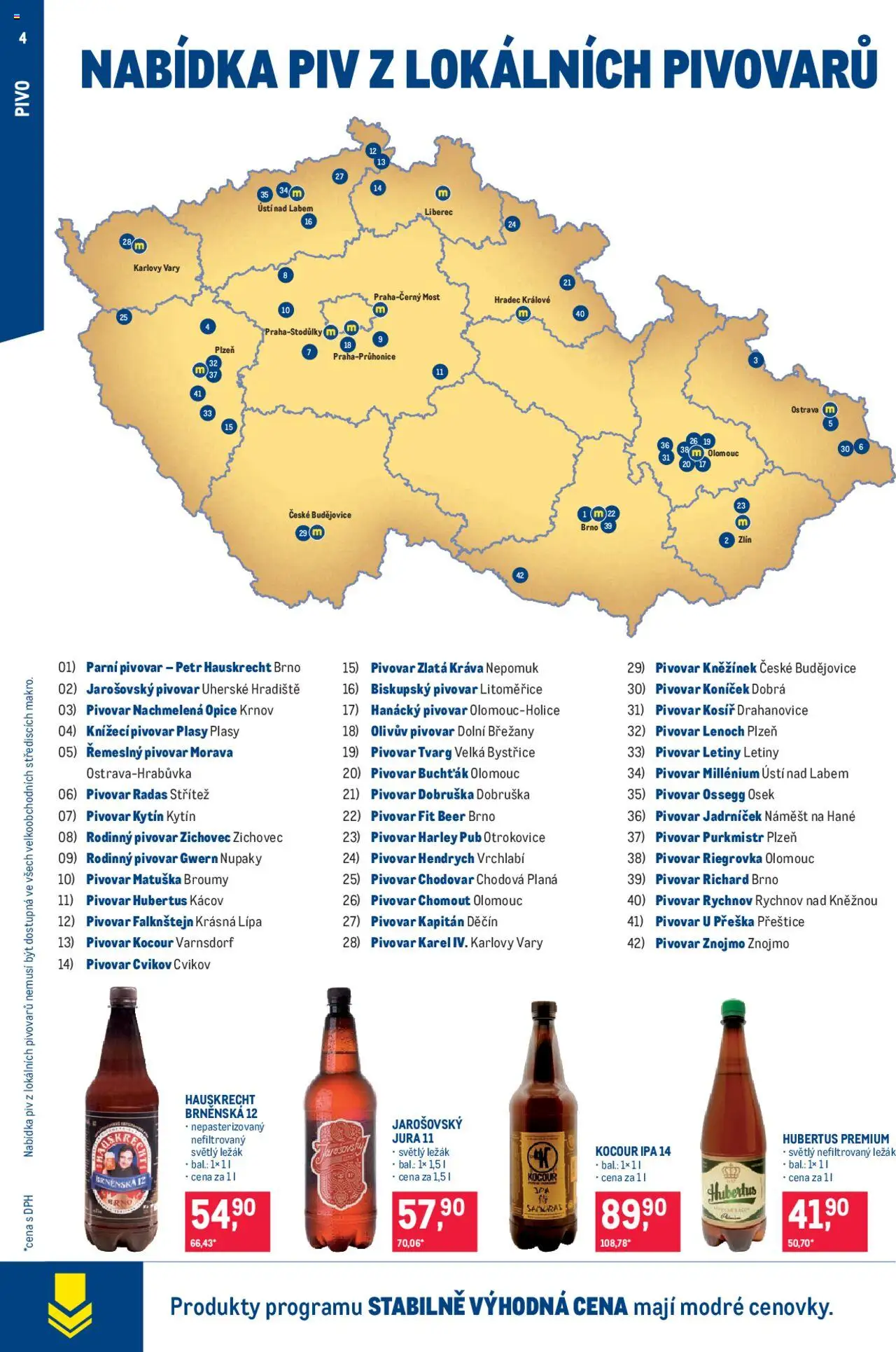 Makro leták - Pro milovníky jídla od 04.06.2025 | Strana: 4 | Produkty: Pivo, Mošt
