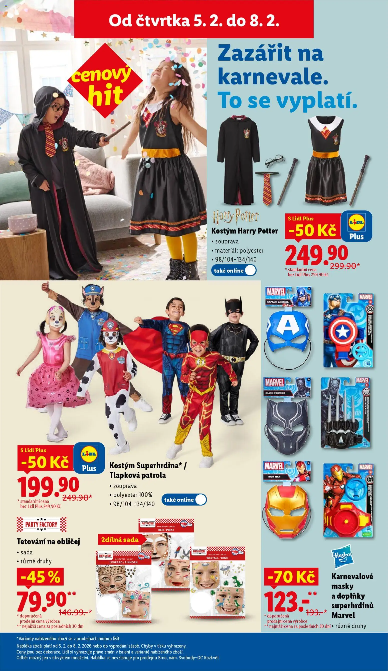 Lidl leták - Spotřební zboží od 02.02.2026 | Strana: 25 | Produkty: Tlapková patrola, Kostým, Harry Potter