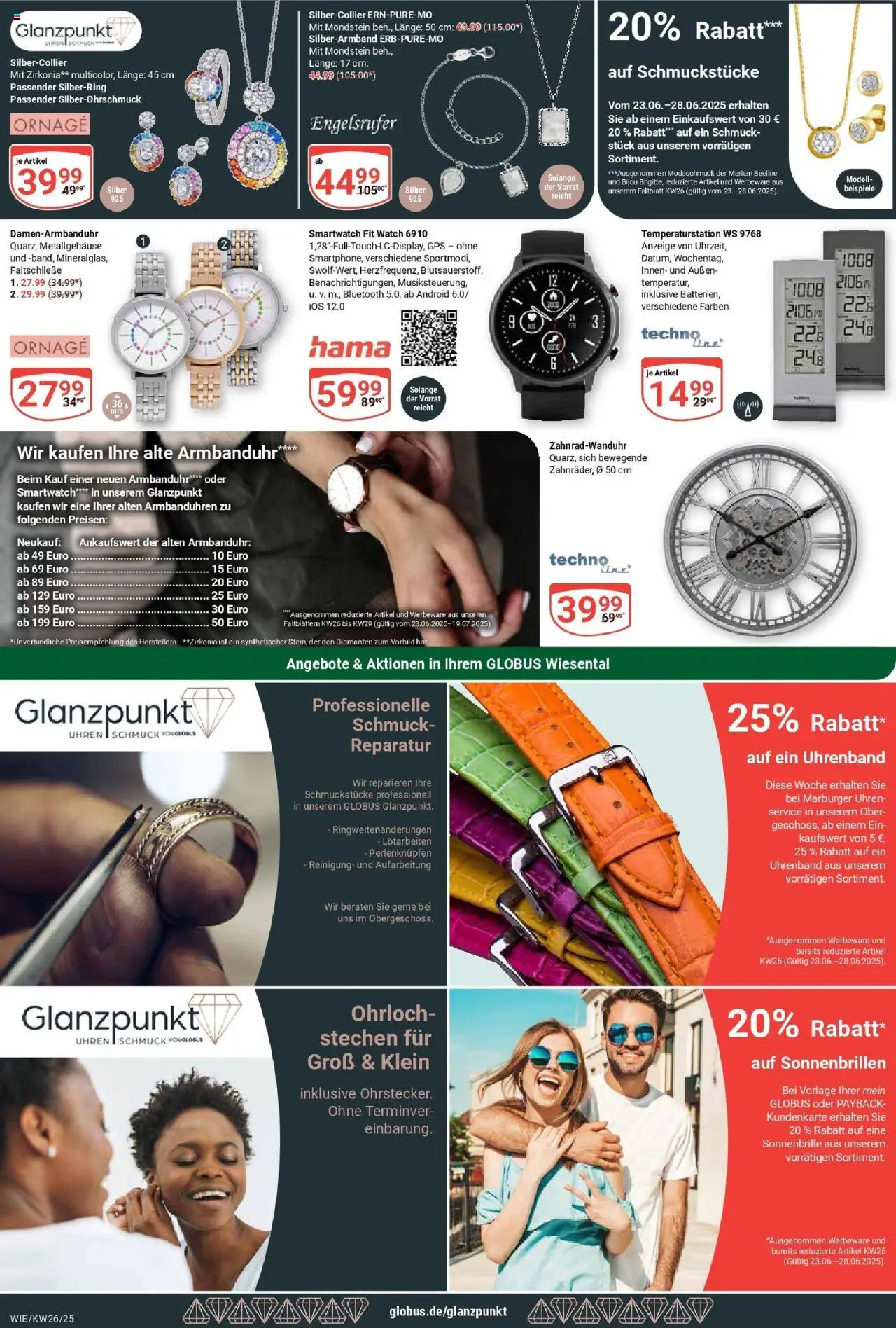 Globus prospekt Waghäusel	 - gültig ab dem 22.06.2025 | Seite: 18 | Produkte: Smartwatch
