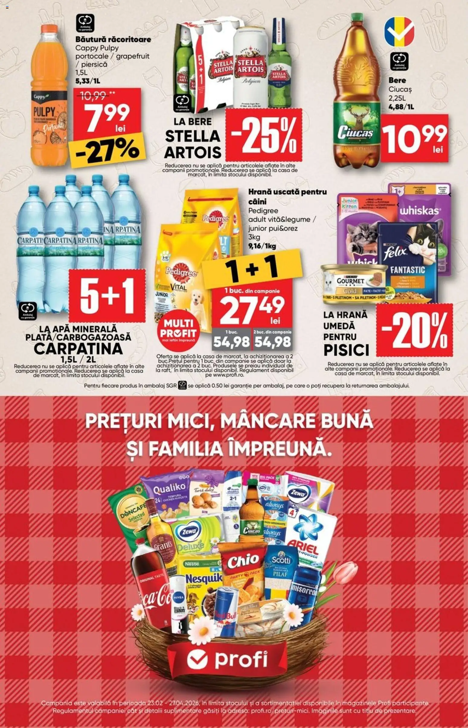 Noul catalog Profi – valabil de la 15.04.2026 | Pagină: 4 | Produse: Piersică, Yazı tahtası kalemi, Bere, Portocale