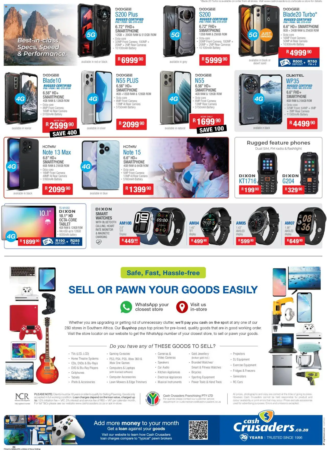 New Cash Crusaders catalogue – valid from 13.09.2025 | Page: 8 | Products: Smartphone, Monitor, Computer, Battery