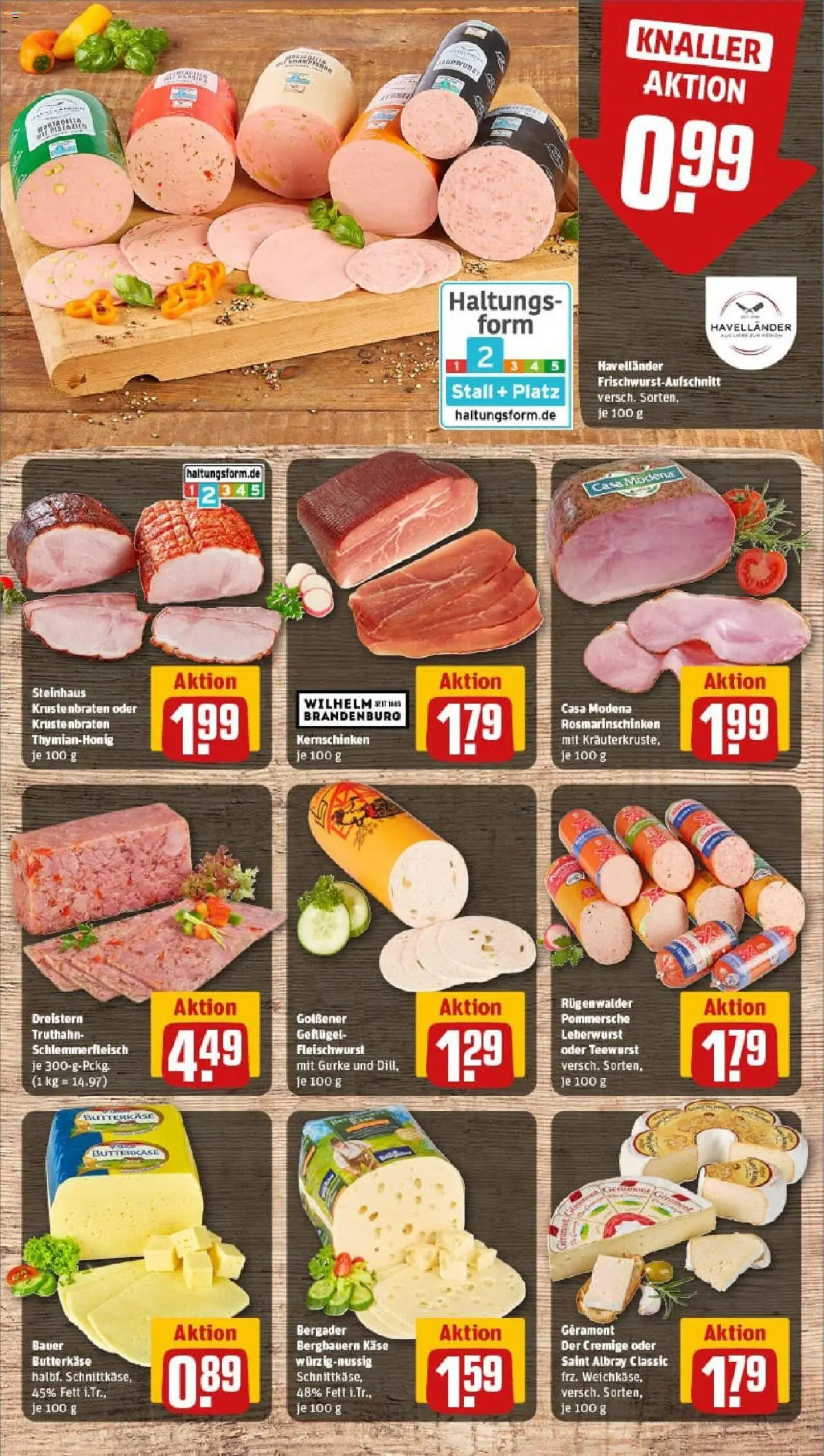 Rewe prospekt Weimar	 - gültig ab dem 03.08.2025 | Seite: 9 | Produkte: Geramont, Käse, Krustenbraten