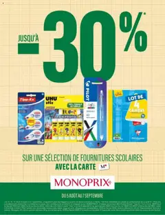 Monoprix - Prévisualisation de Monoprix catalogue guide de rentrée valide à partir de 05.08.2025