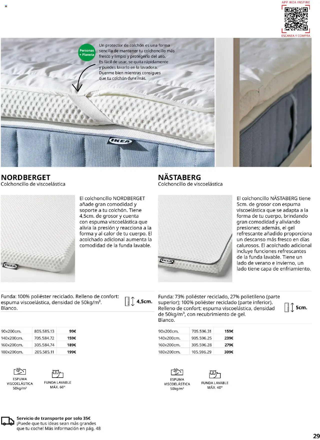 Catálogo IKEA Confort │ válido desde el 04.02.2025 | Página: 29 | Productos: Colchon, Funda