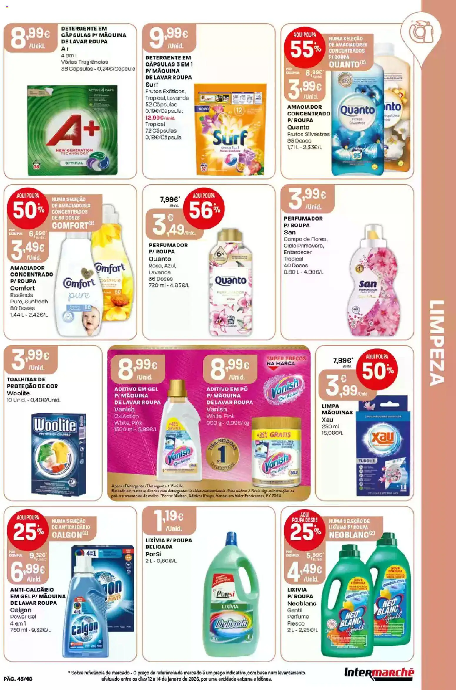 Intermarché folheto │ válido de 12.02.2026 | Página: 42 | Produtos: Flores, Perfume, Pó, Detergente