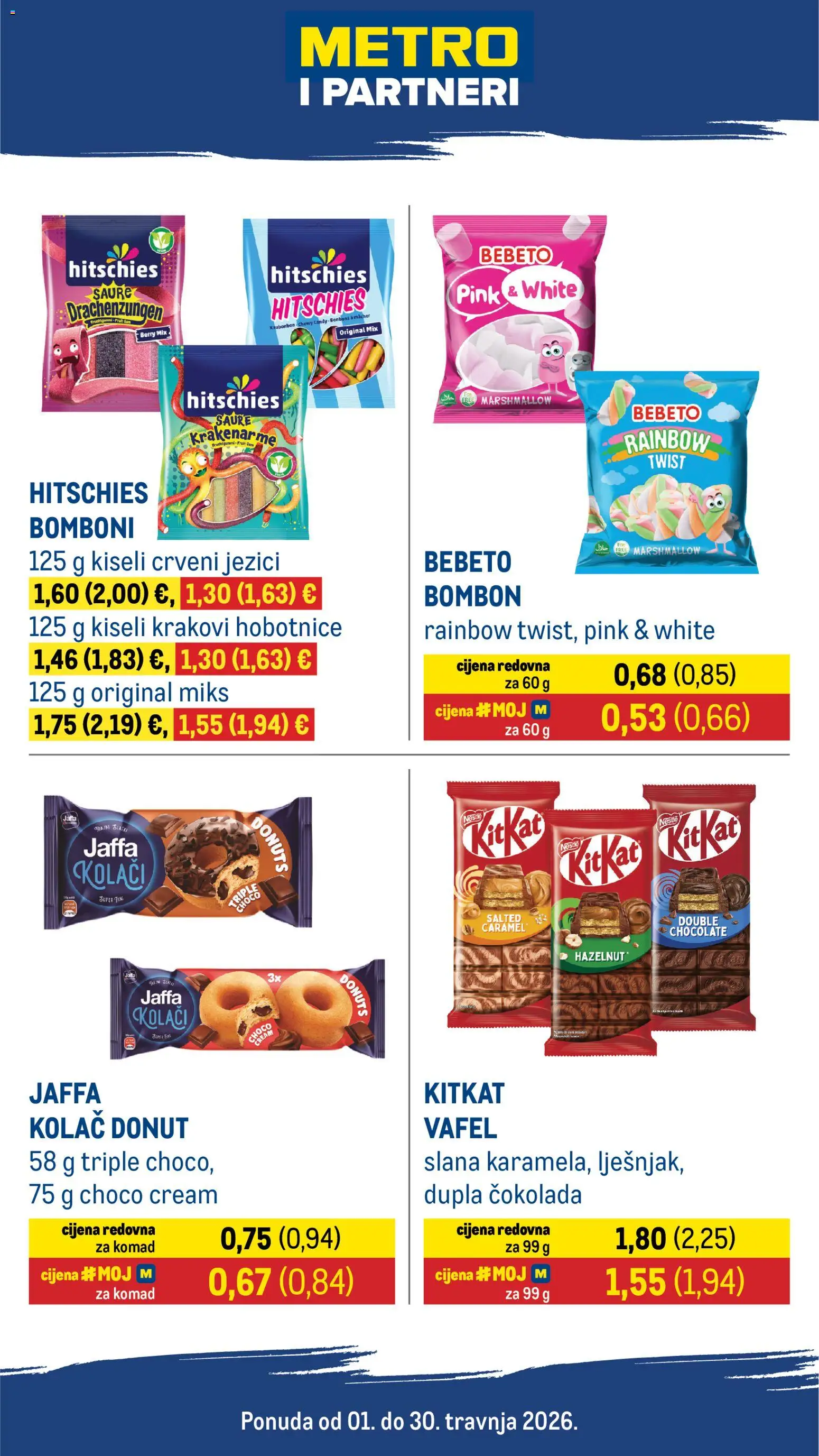 Metro katalog | vrijedi od 01.04.2026 | Stranica: 1 | Proizvodi: Čokolada, Bomboni