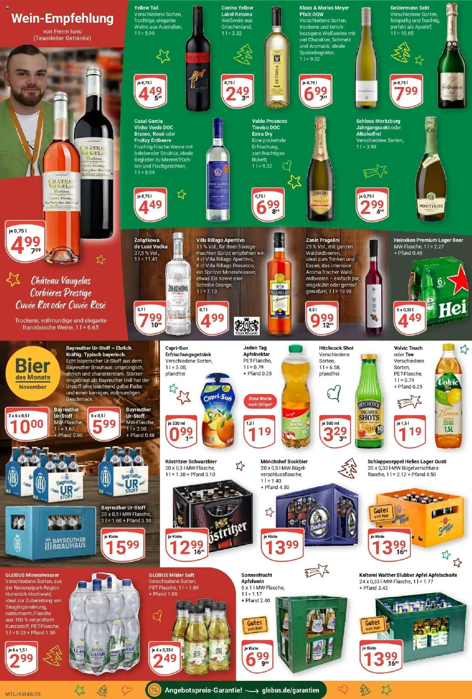 Globus prospekt Maintal-Dörnigheim	 – gültig ab 23.11.2025 | Seite: 17 | Produkte: Kostritzer, Mineralwasser, Erdbeeren, Eis