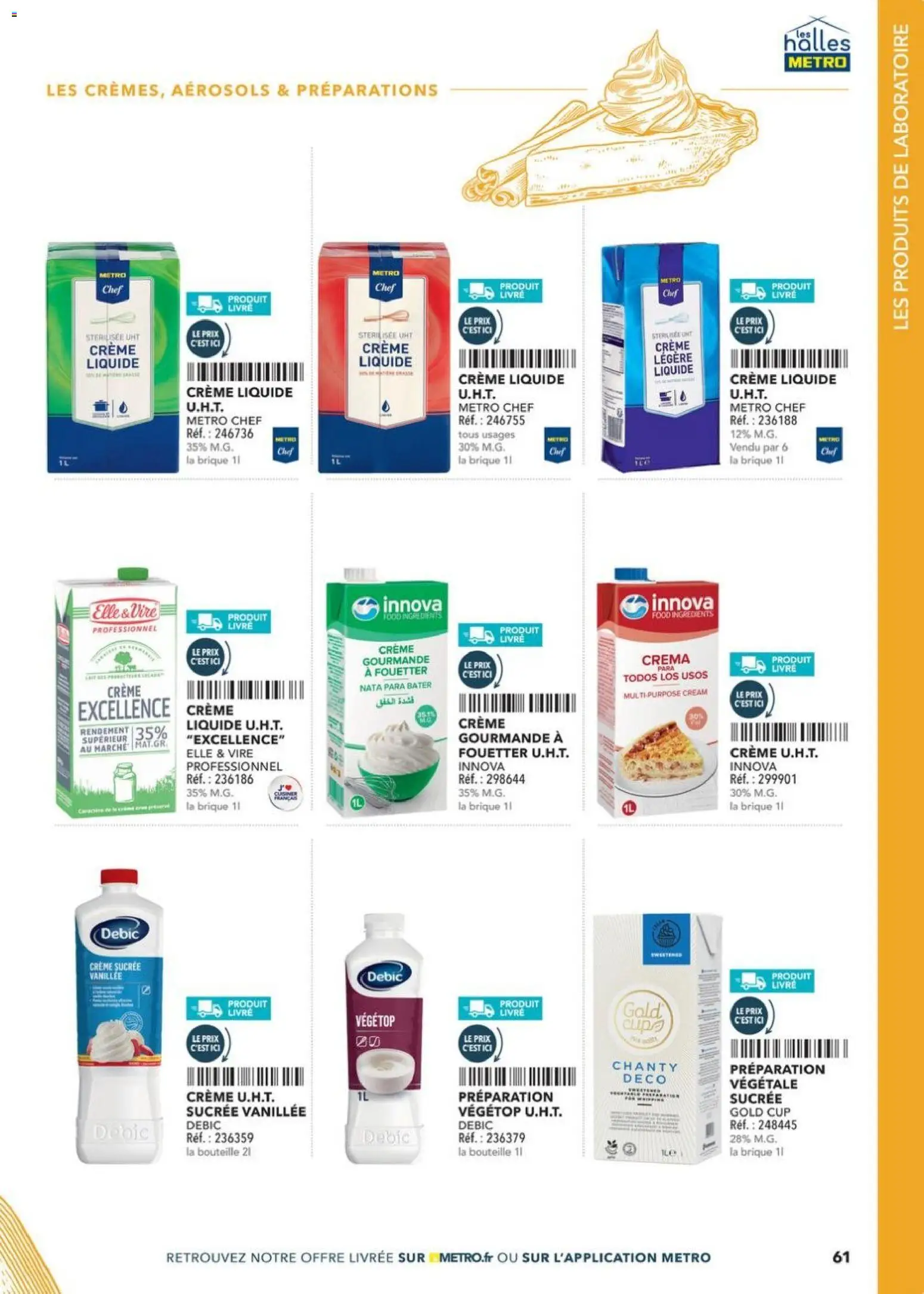 {H1} | Page: 61 | Produits: Crème liquide, Livre, Crème