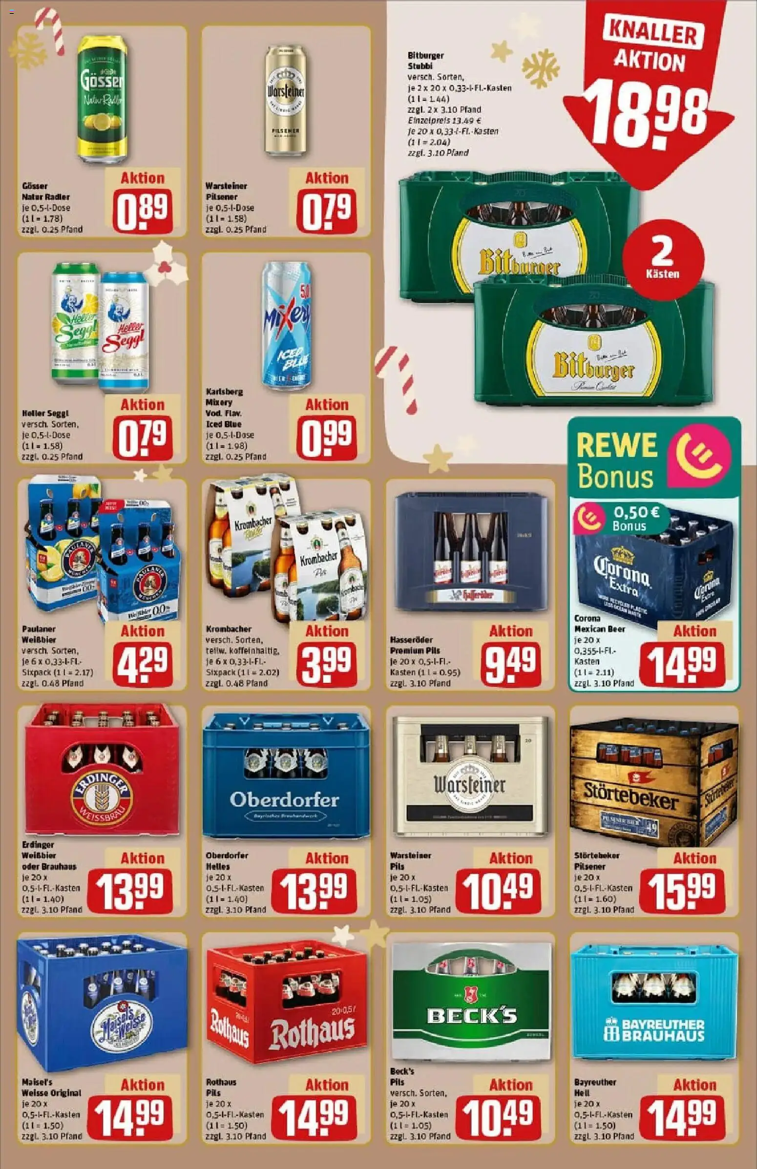 Rewe prospekt Burgstetten	 – gültig ab 01.12.2025 | Seite: 23 | Produkte: Bitburger, Mixer, Erdinger, Warsteiner
