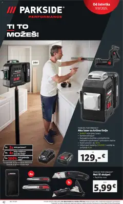 Lidl katalog | vrijedi od 14.07.2025 | Stranica: 42 | Proizvodi: Nož, Skalpel, Parkside